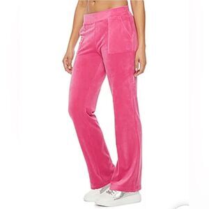 Juicy by Juicy Couture pink velour track pants sz small